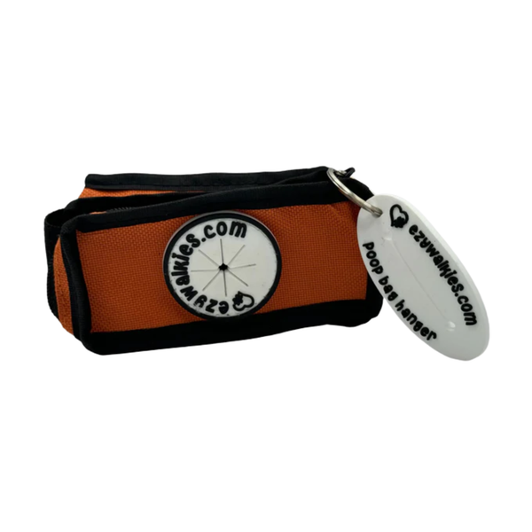 Ezy Walkies Zip 2 Lead Bag - Burnt Orange