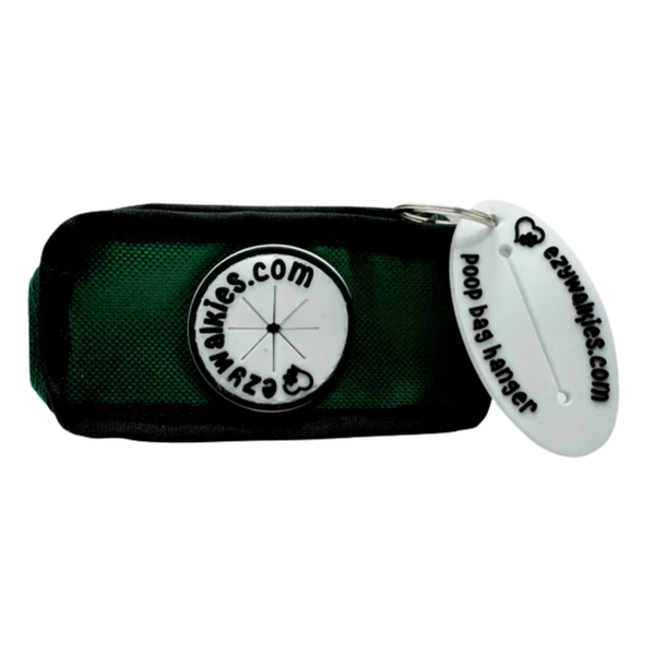 Ezy Walkies Zip 2 Lead Bag - Forest Green