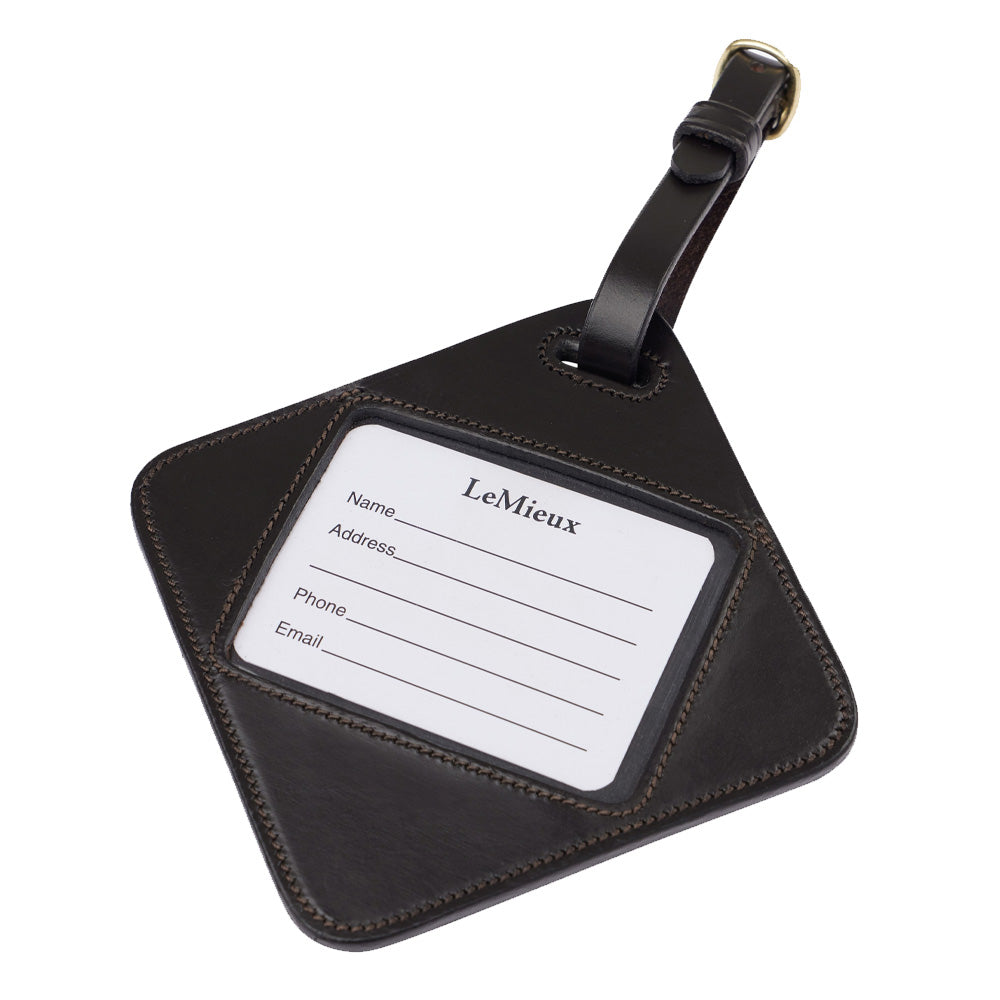 LeMieux Leather Luggage Tag - Brown