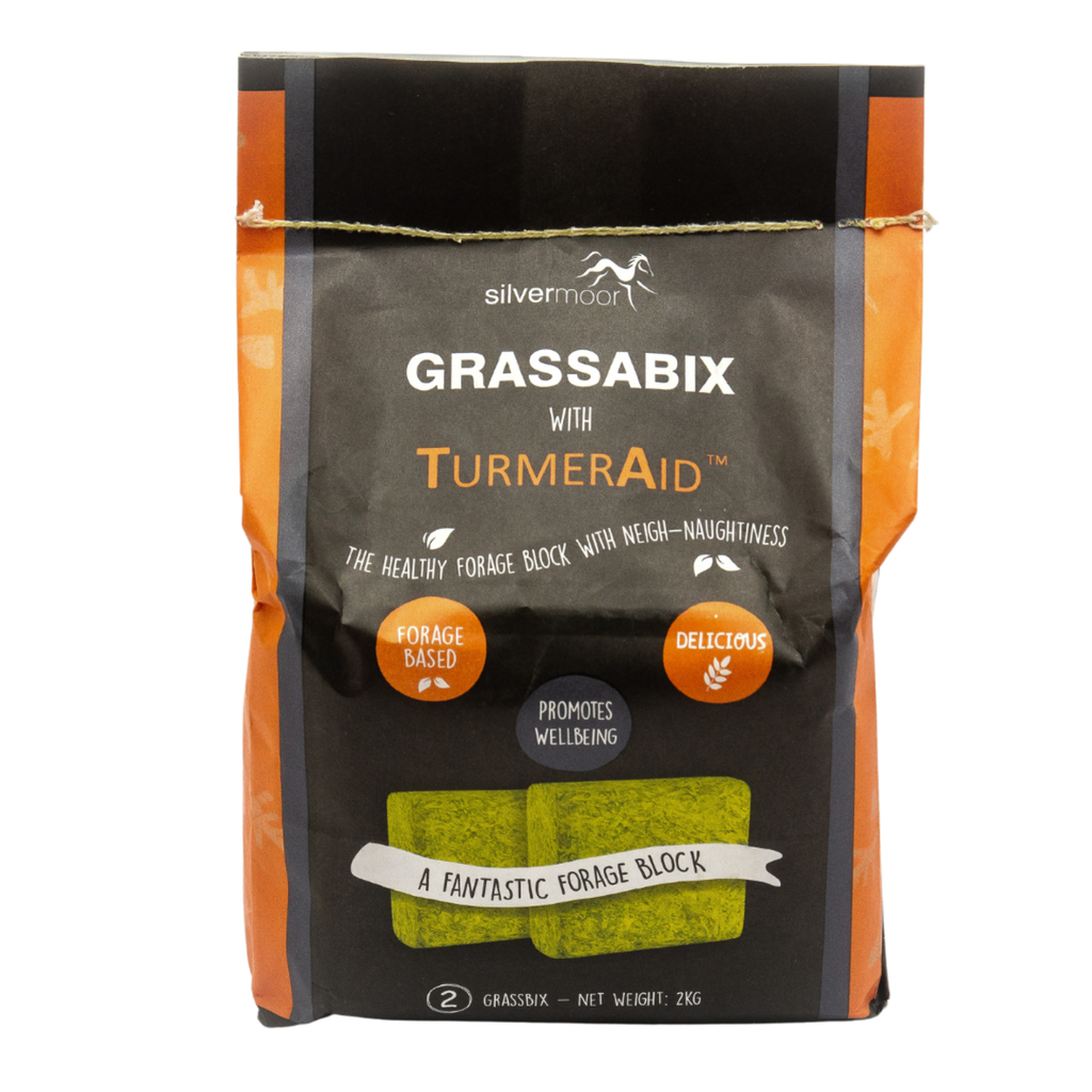 Silvermoor Grassabix with Turmeraid - 2 x 1kg Blocks