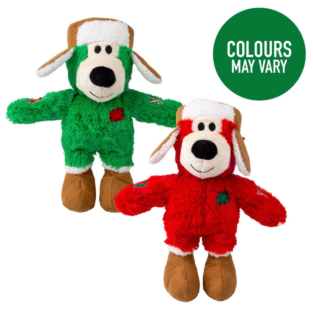 Kong Holiday Wild Knots Bear Colours - Small/Medium Dog Toy