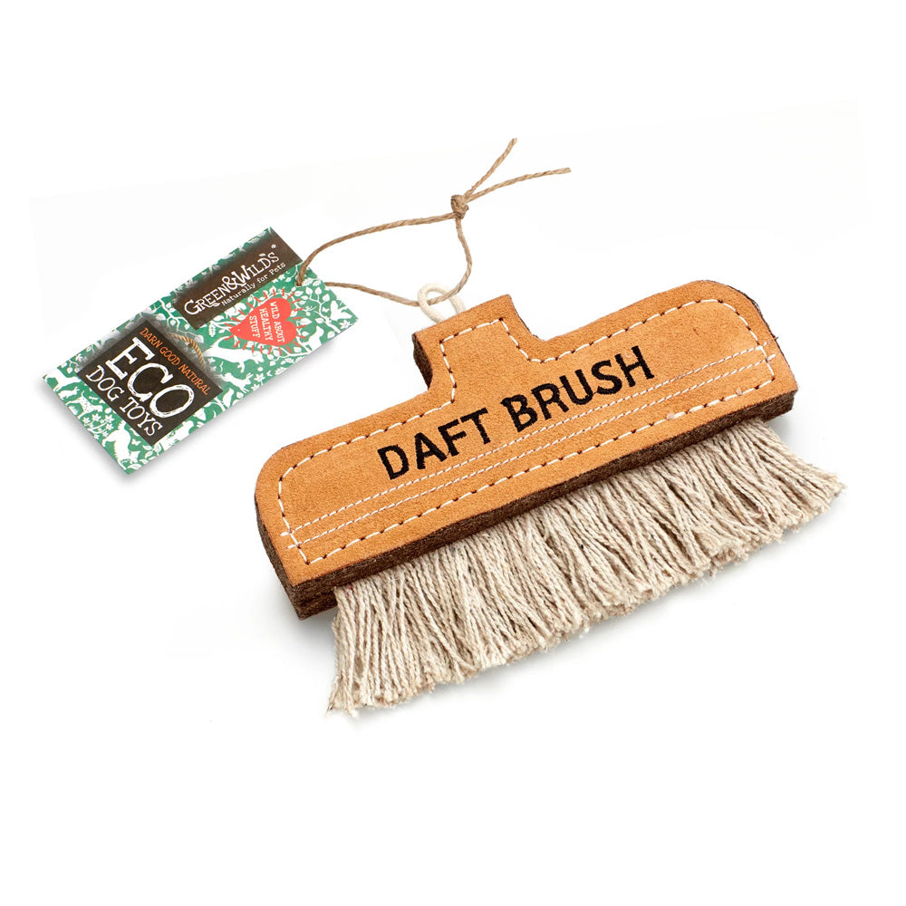 Green and Wilds Daft Brush Eco Dog Toy