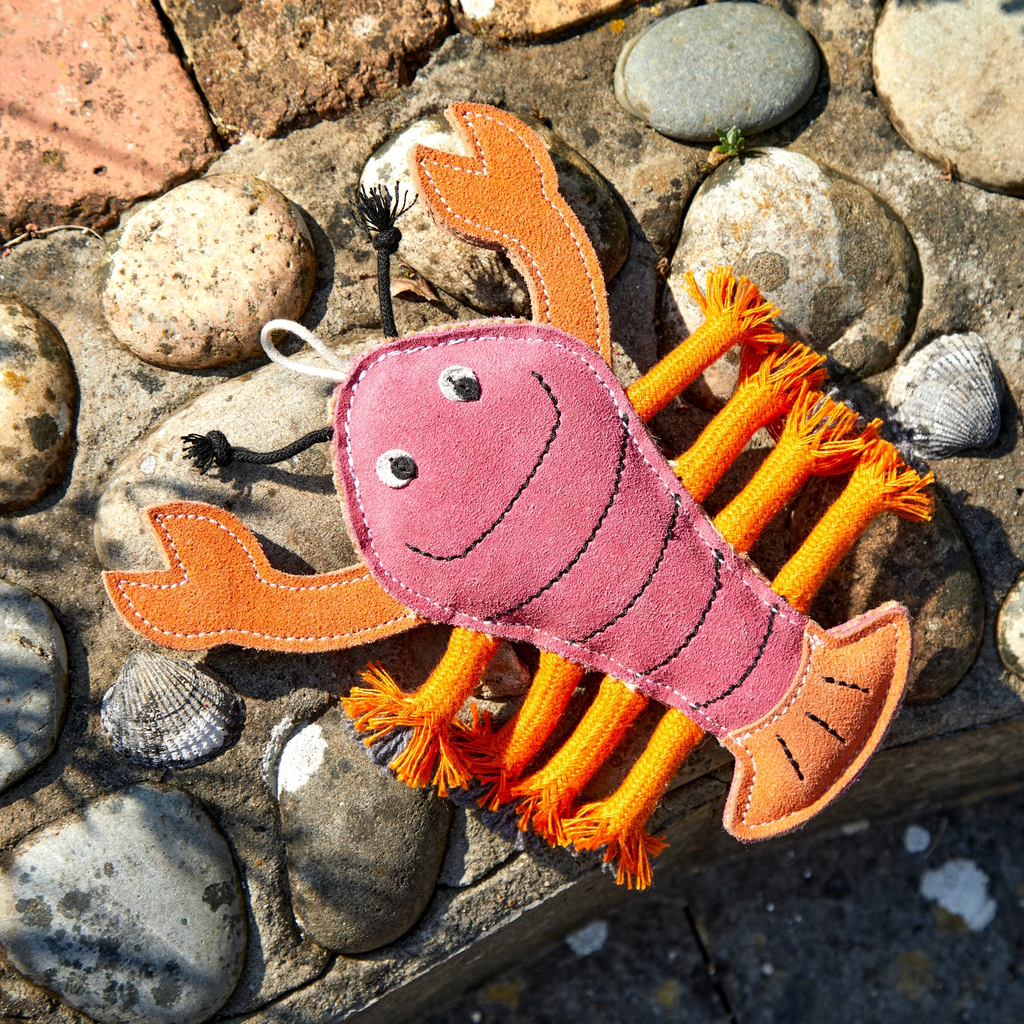Green and Wilds Larry the Lobster Eco Dog Toy
