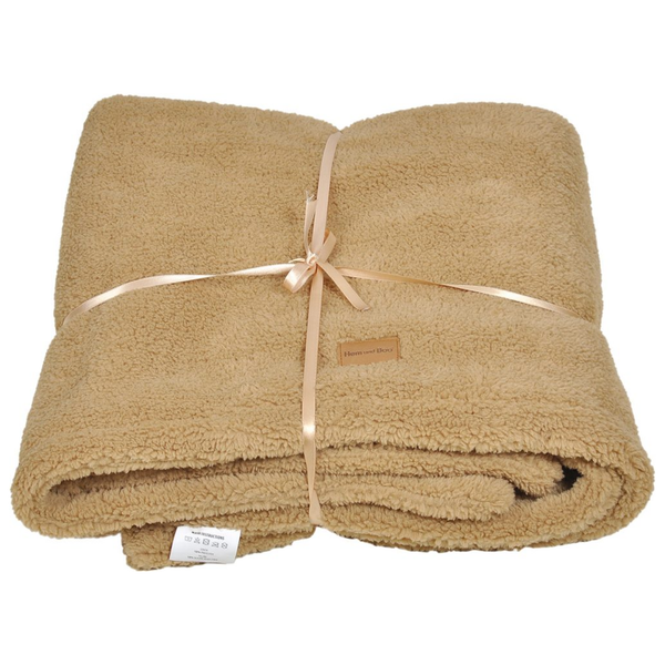 Hem and Boo Luxury Blanket 140 x 100cm - Brown
