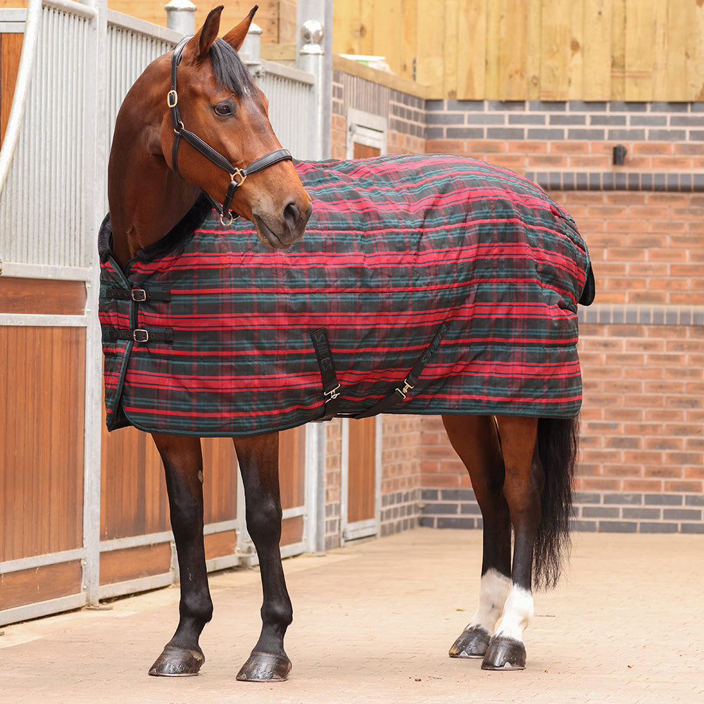 Tempest Plus 200 Stable Rug Red - Tartan