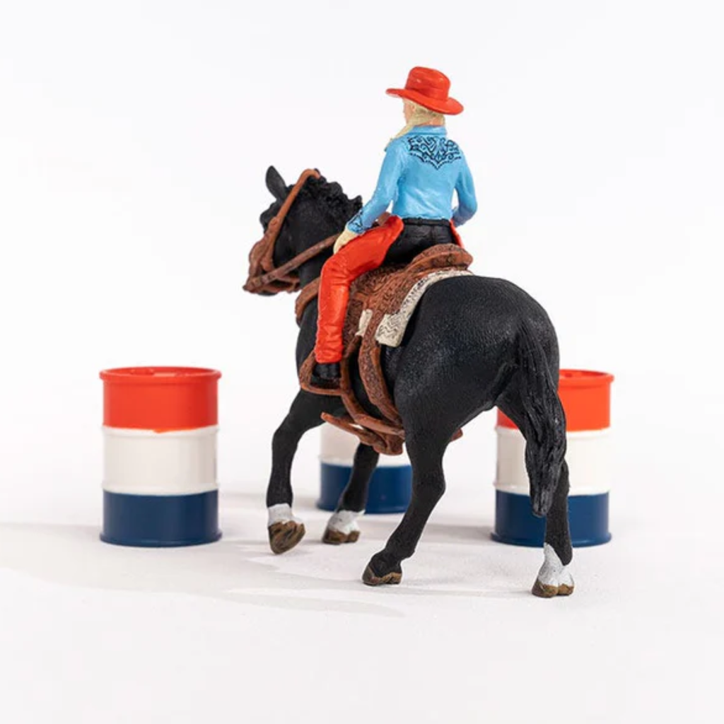 Schleich Cowgirl Barrel Racing Fun