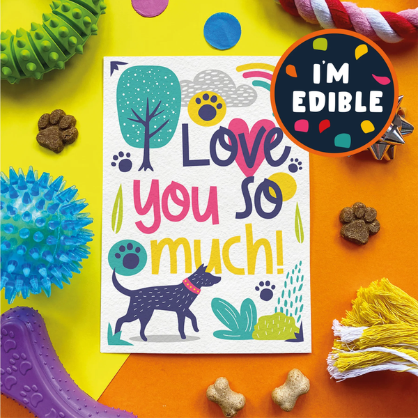Scoff Paper Love You So Much Edible Card