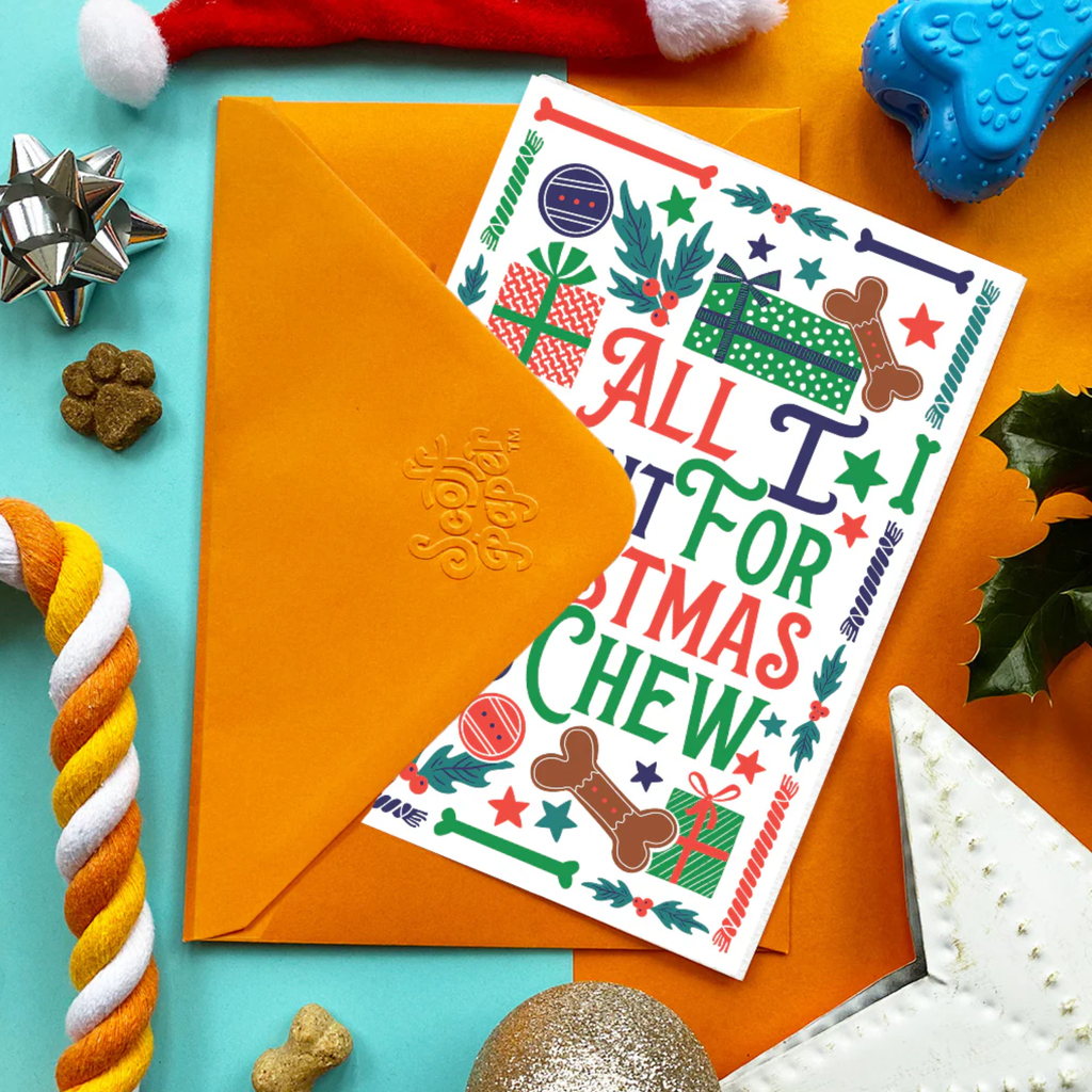 Scoff Paper All I Want for Christmas Edible Card