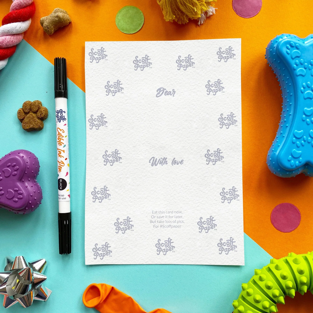 Scoff Paper All I Want for Christmas Edible Card