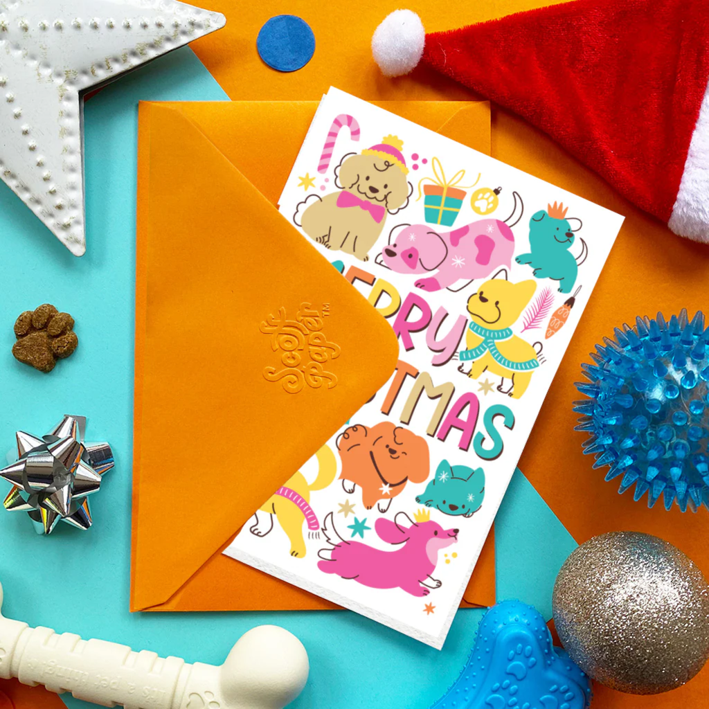 Scoff Paper Pastel Christmas Edible Card