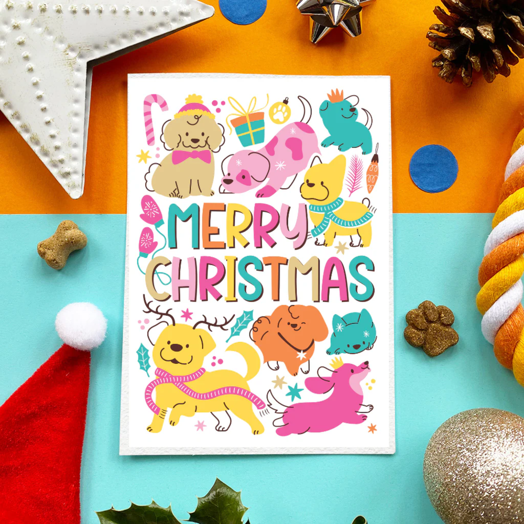 Scoff Paper Pastel Christmas Edible Card