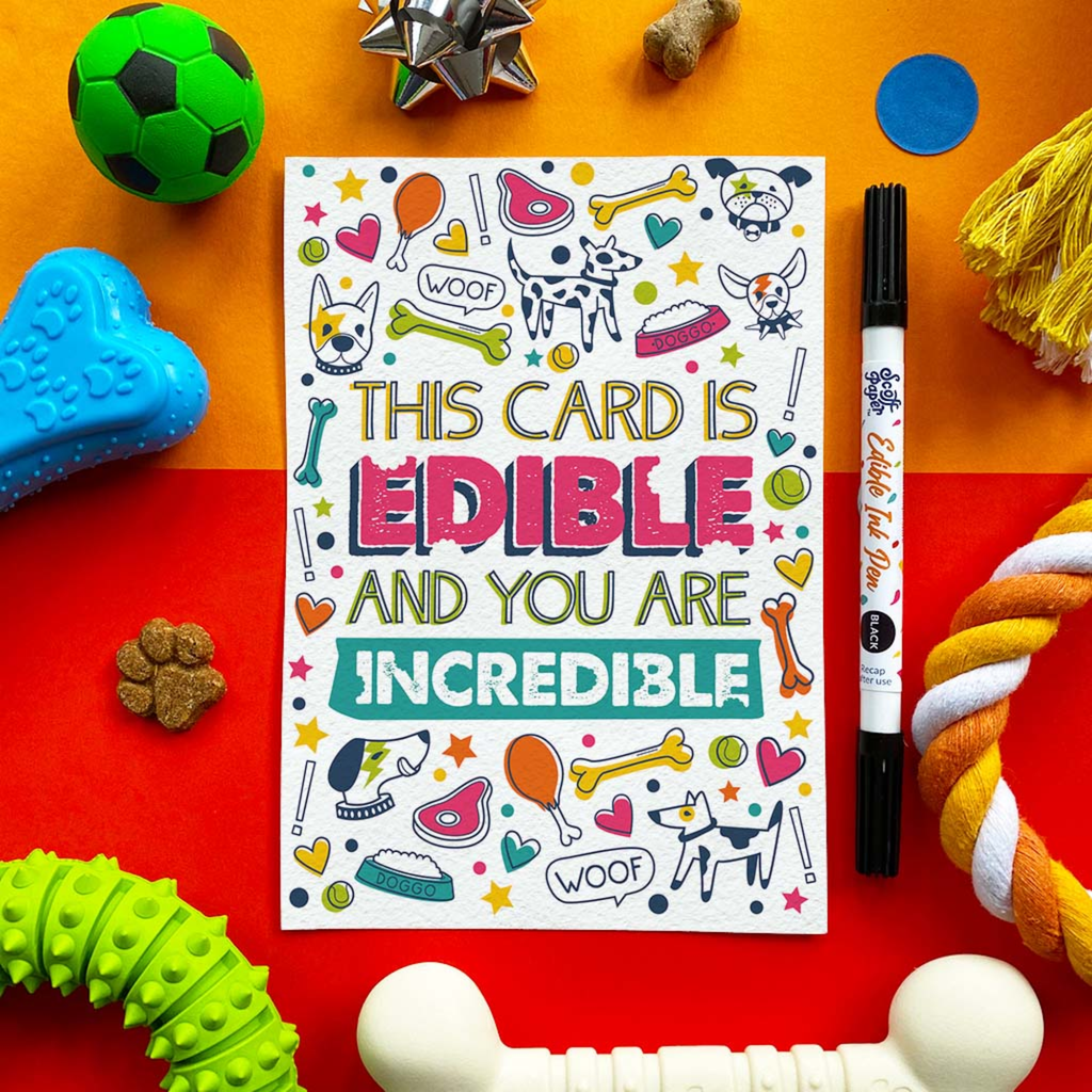 Scoff Paper Edible Incredible Edible Card