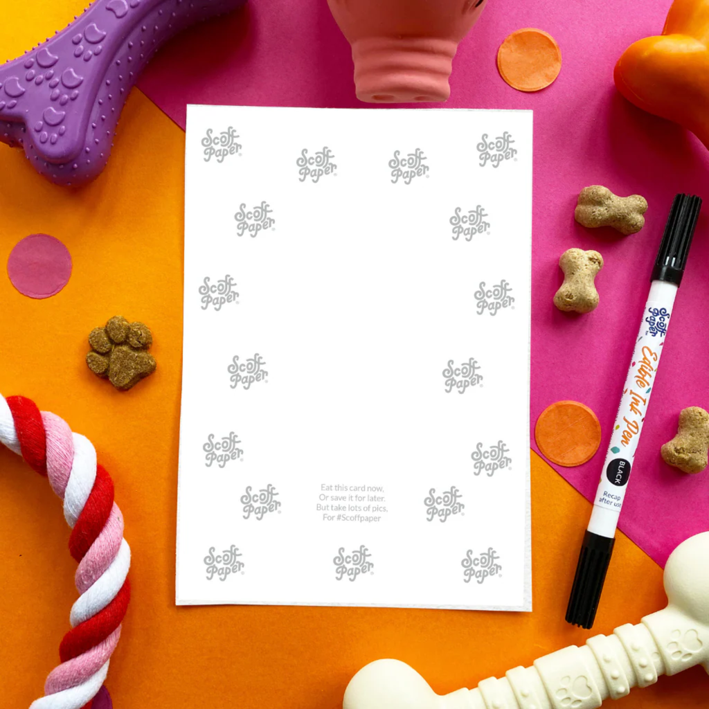 Scoff Paper Happy Birthday To Chew Edible Card