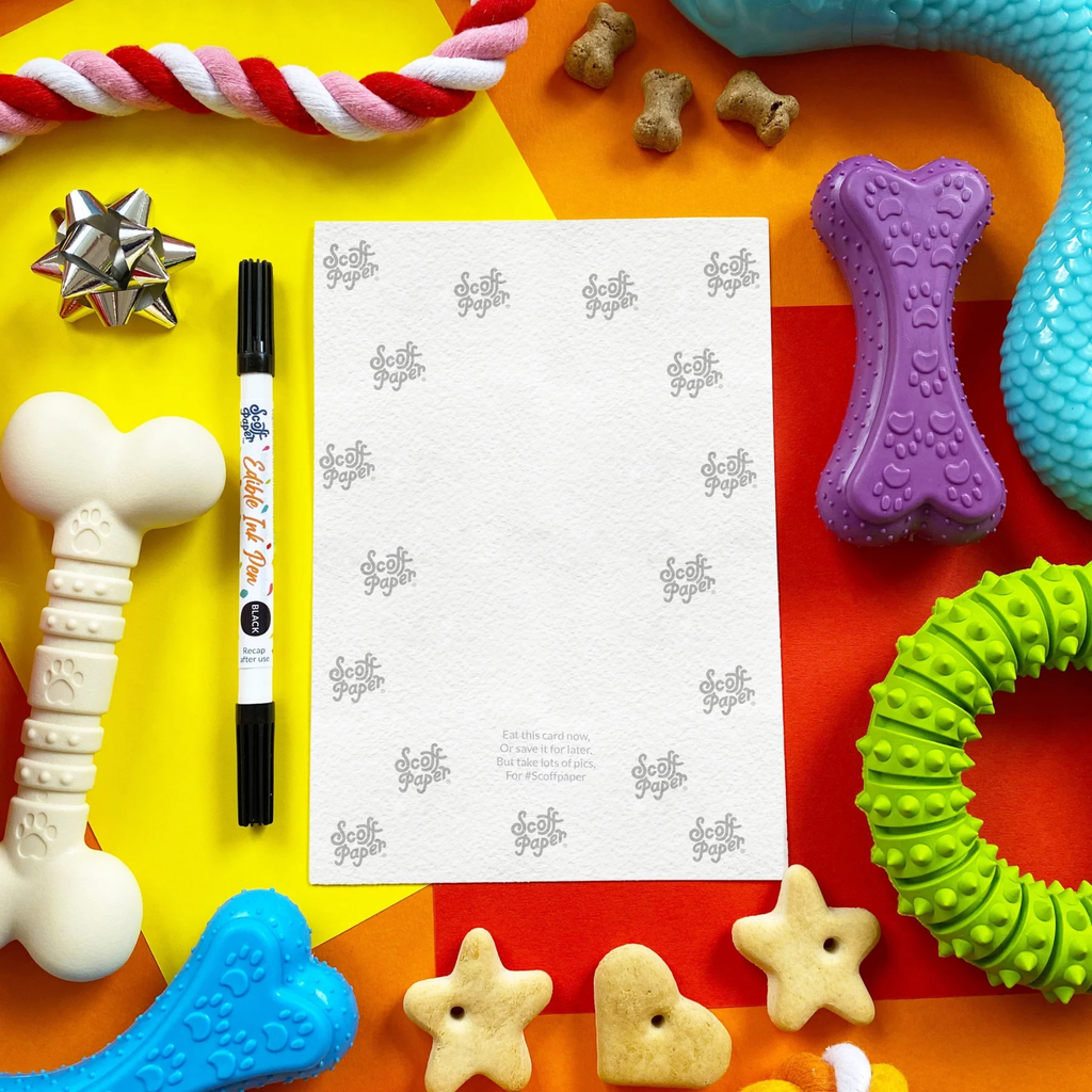 Scoff Paper Happy Pigs in Blankets Day Edible Card