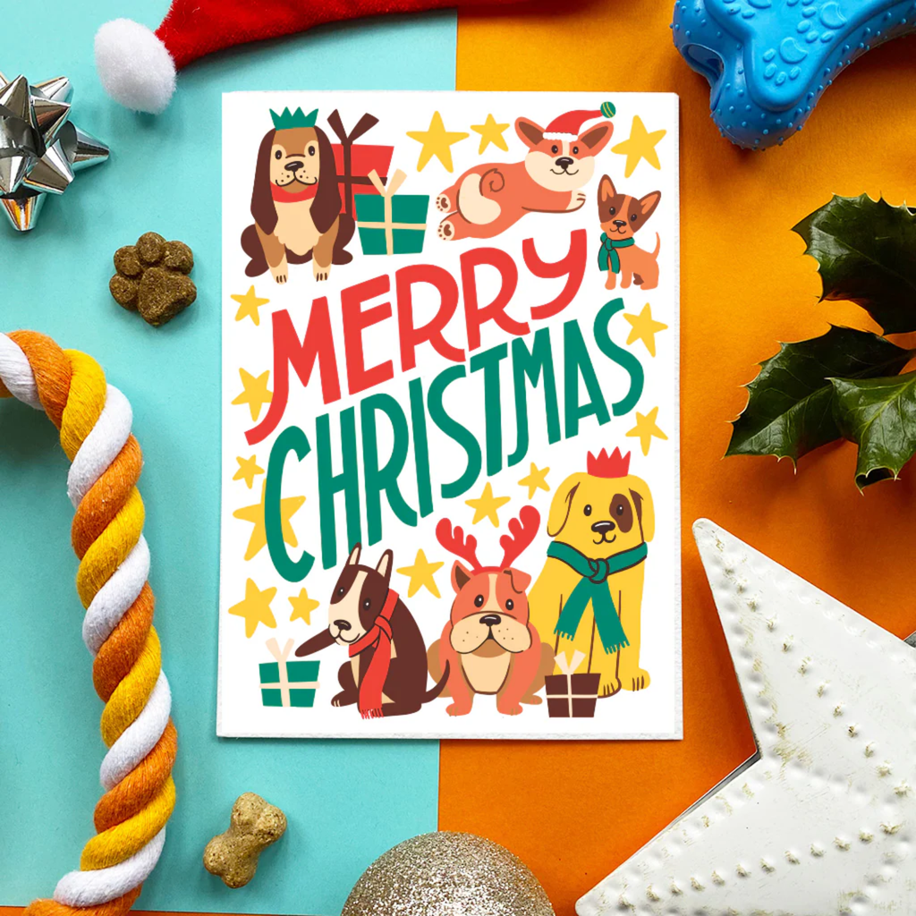 Scoff Paper Merry Christmas Chicken Flavoured Edible Card