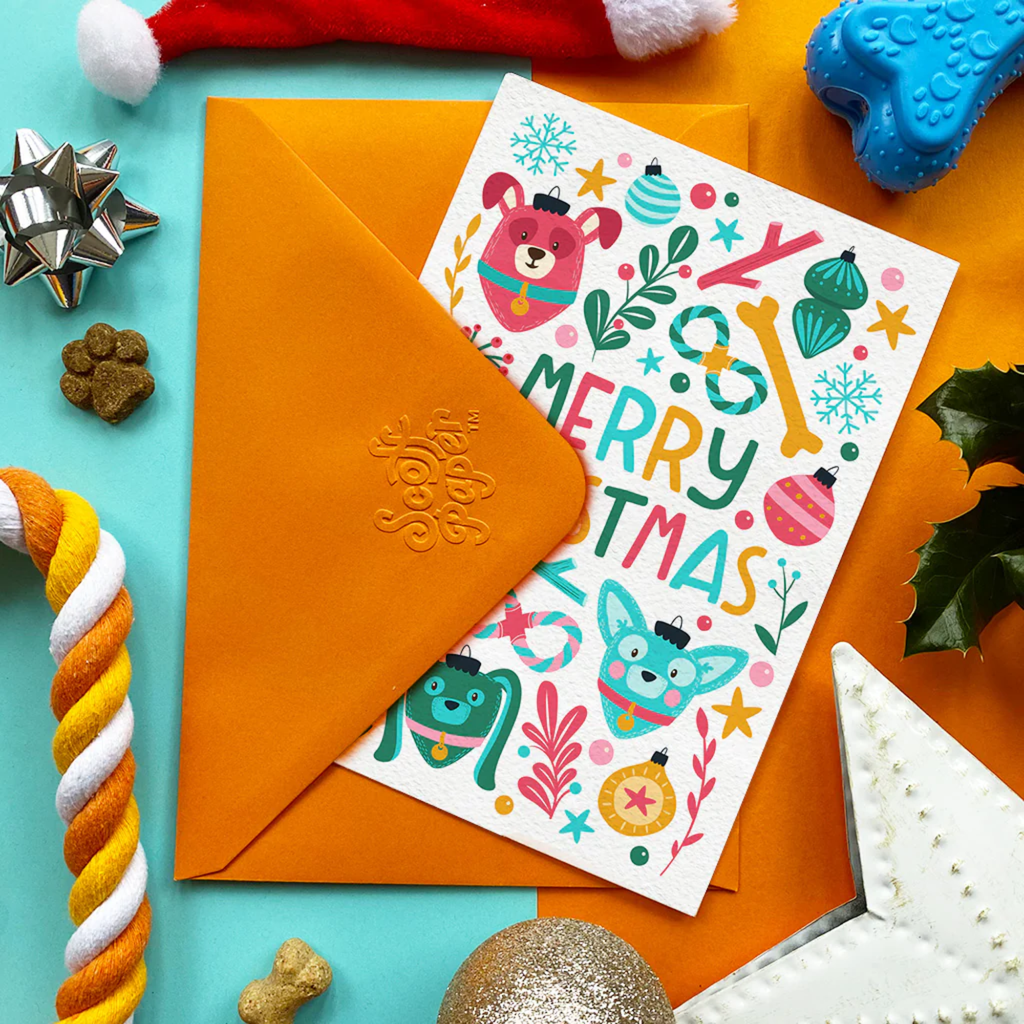Scoff Paper Merry Christmas Turkey Flavoured Edible Card