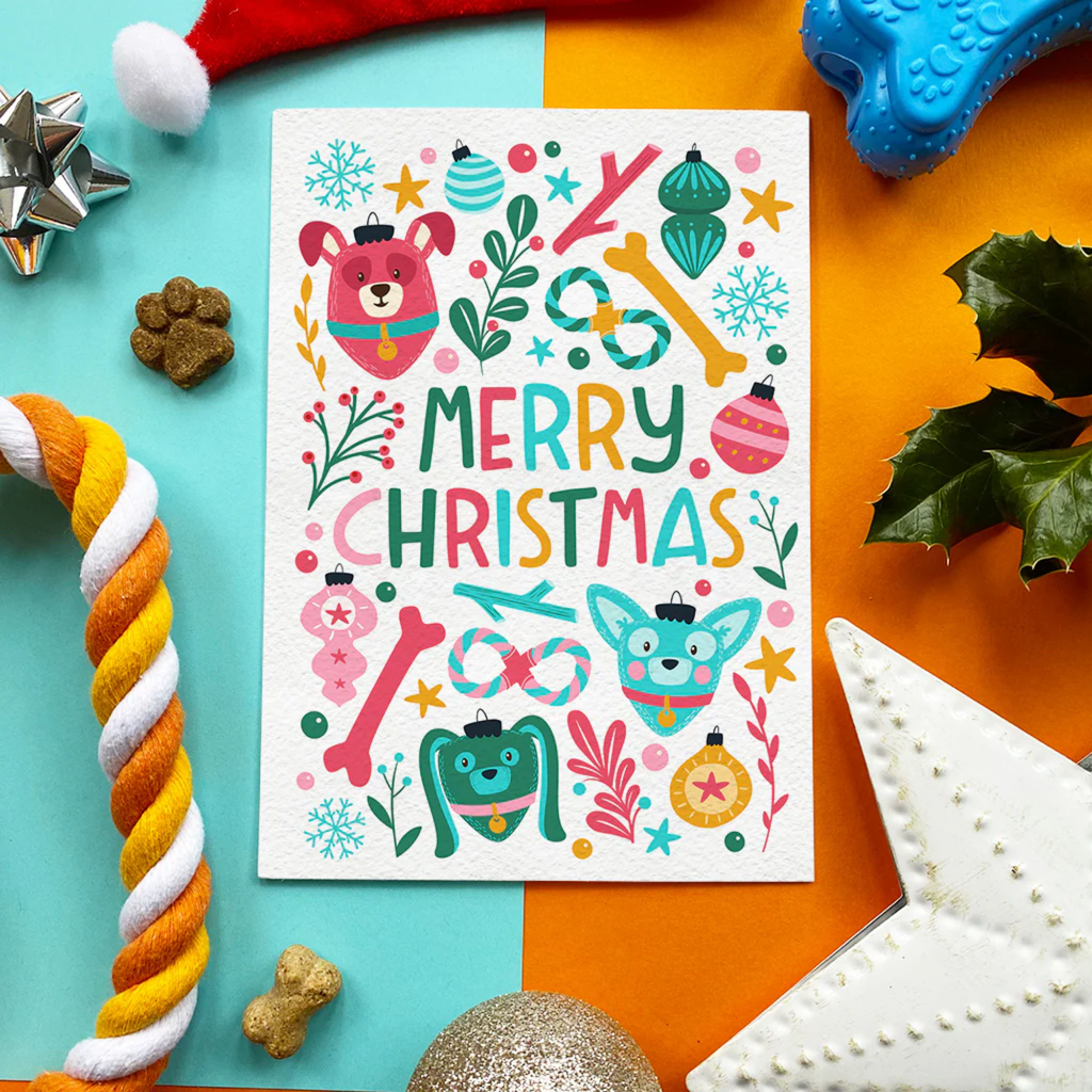 Scoff Paper Merry Christmas Turkey Flavoured Edible Card