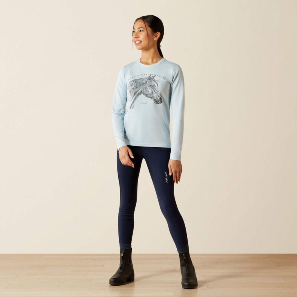Ariat Girls Happy T-Shirt - Skyway
