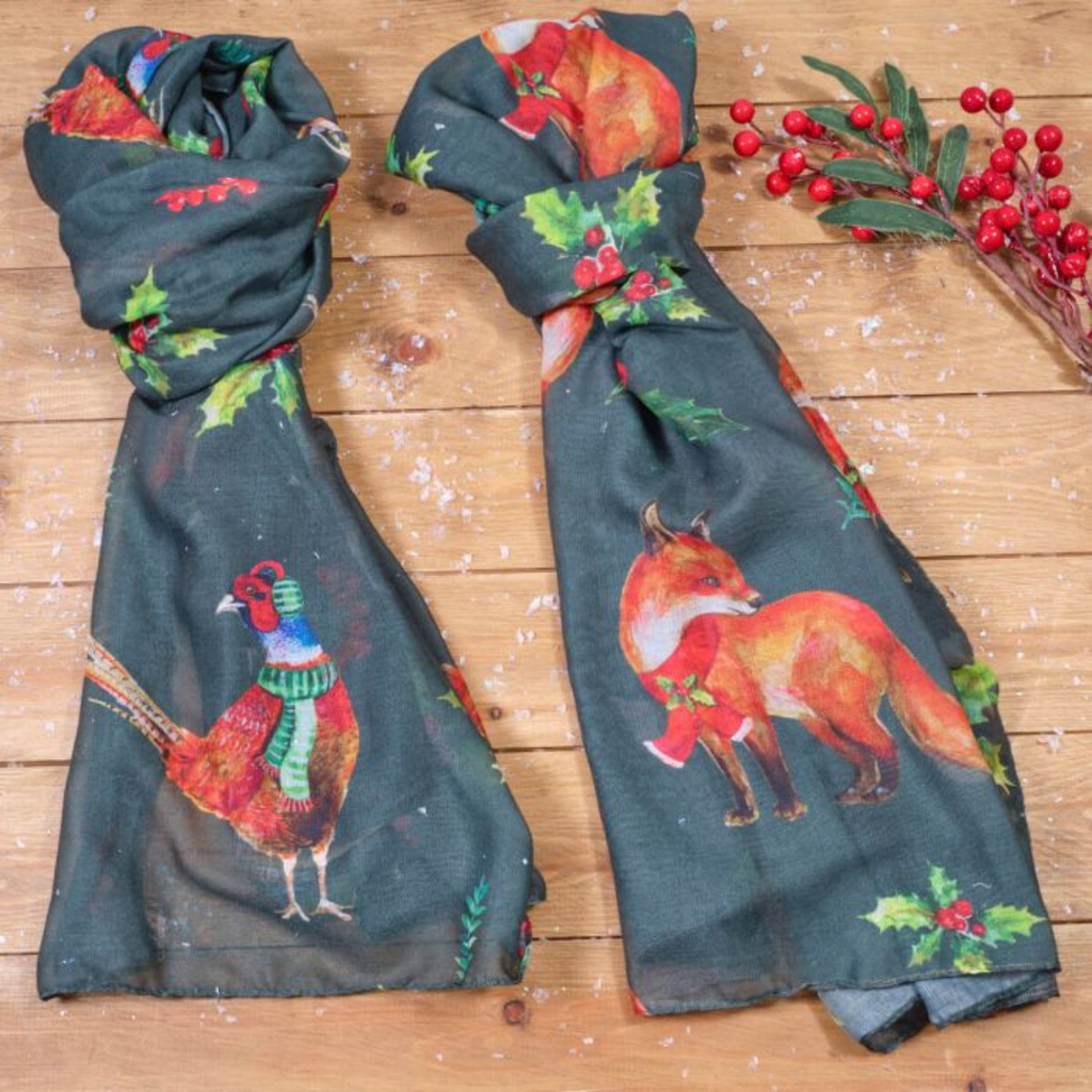 Langs Christmas Woodland Scarf
