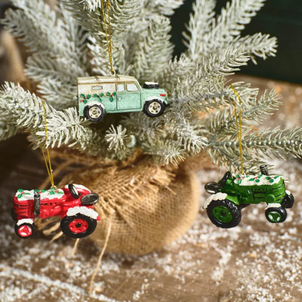 Langs Christmas Farm Resin Tractor Hangers