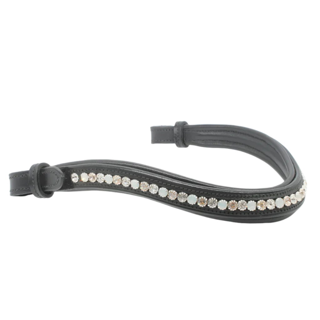Mackey Crystal Sparkle Browband - Black