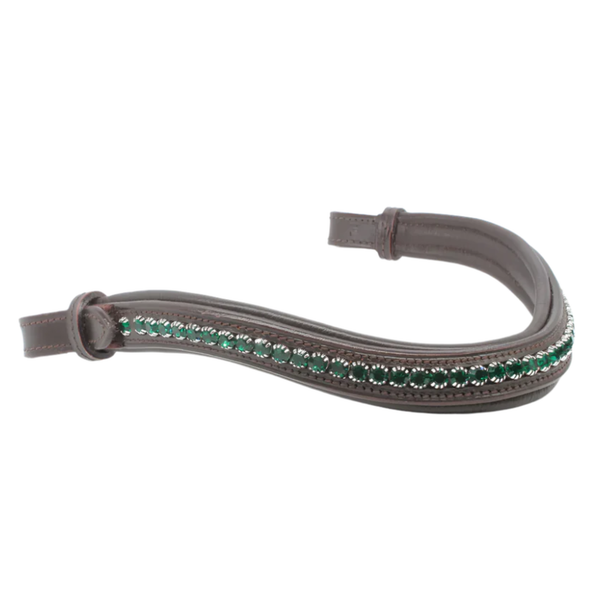 Mackey Emerald Sparkle Browband - Brown