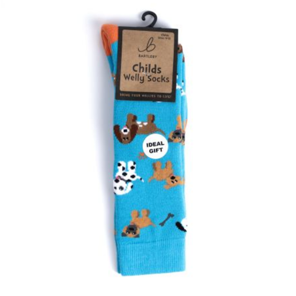 Bartleby Kids Funky Welly Socks - Puppy Love