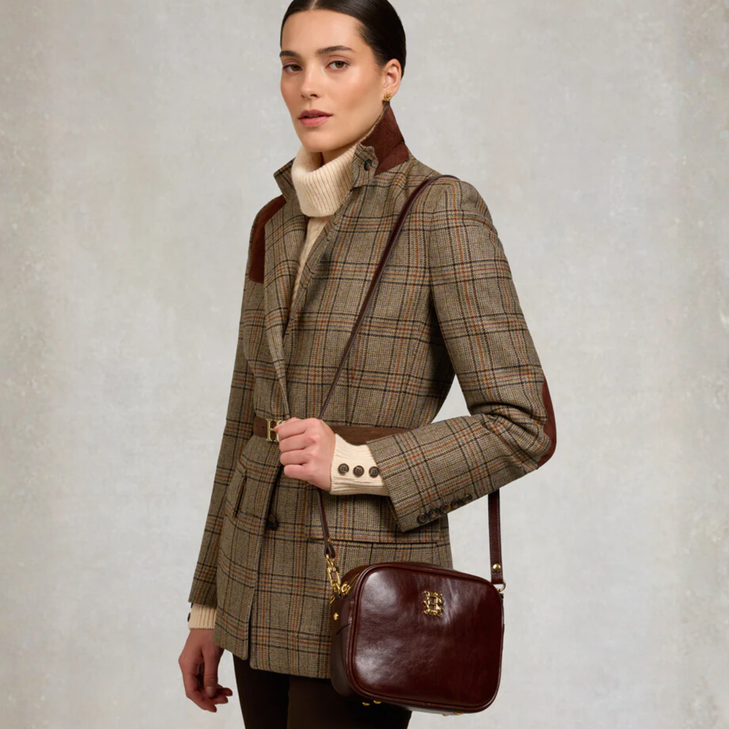 Holland Cooper Country Camera Bag - Chestnut Leather