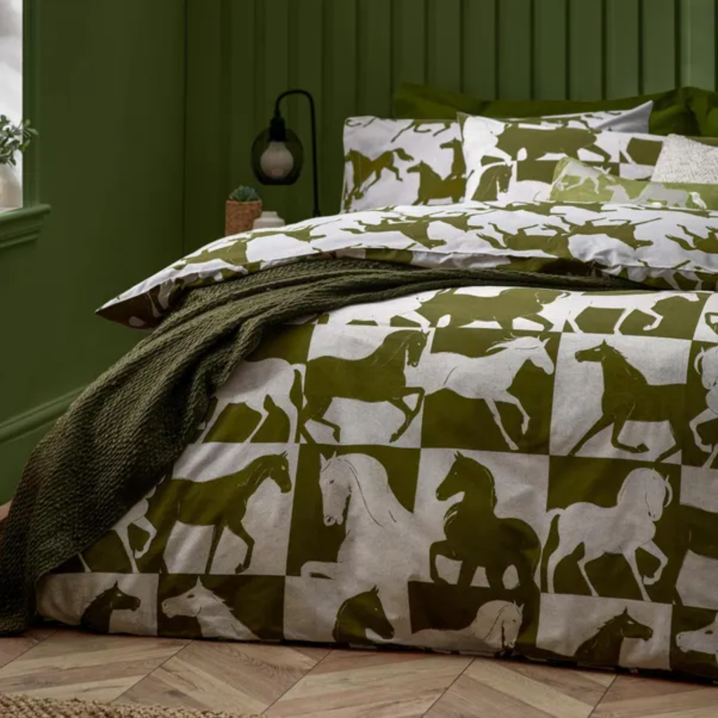 Furn Herve Reversible Duvet Set - Olive