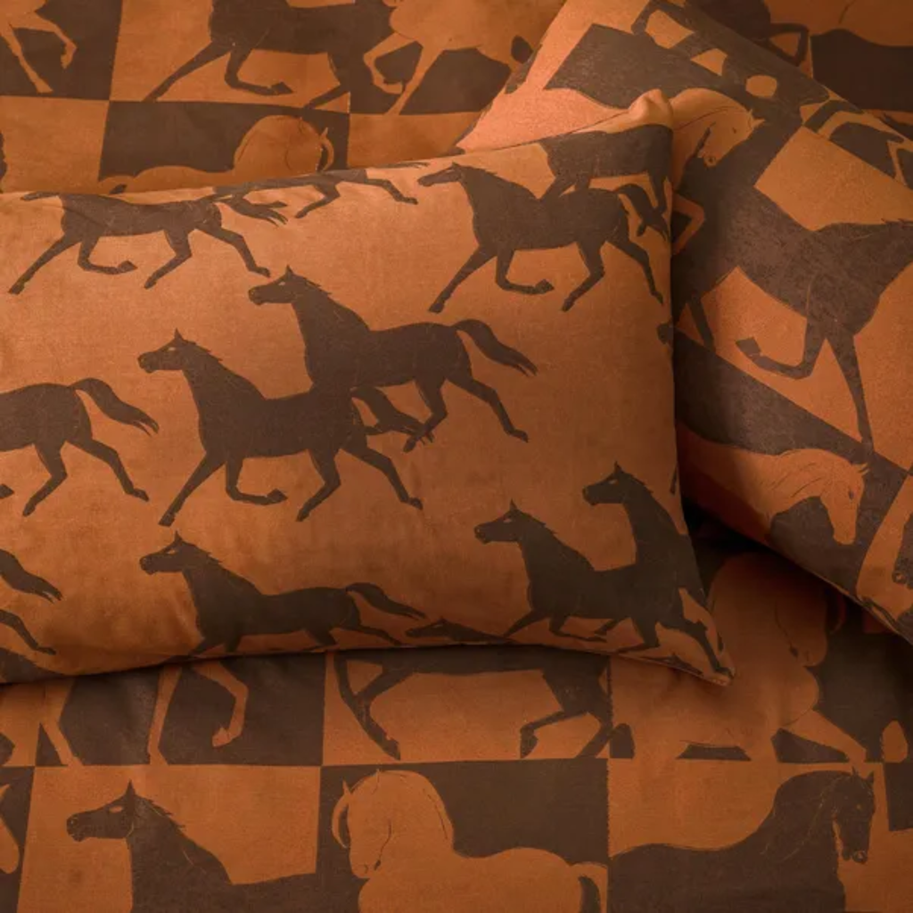 Furn Herve Reversible Duvet Set  - Tan