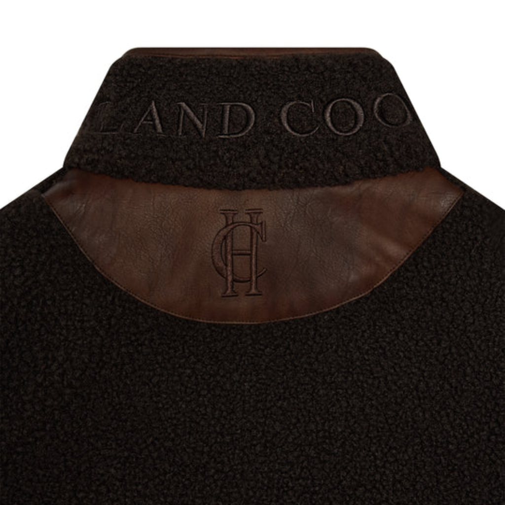 Holland Cooper Country Fleece Gilet - Chocolate Borg