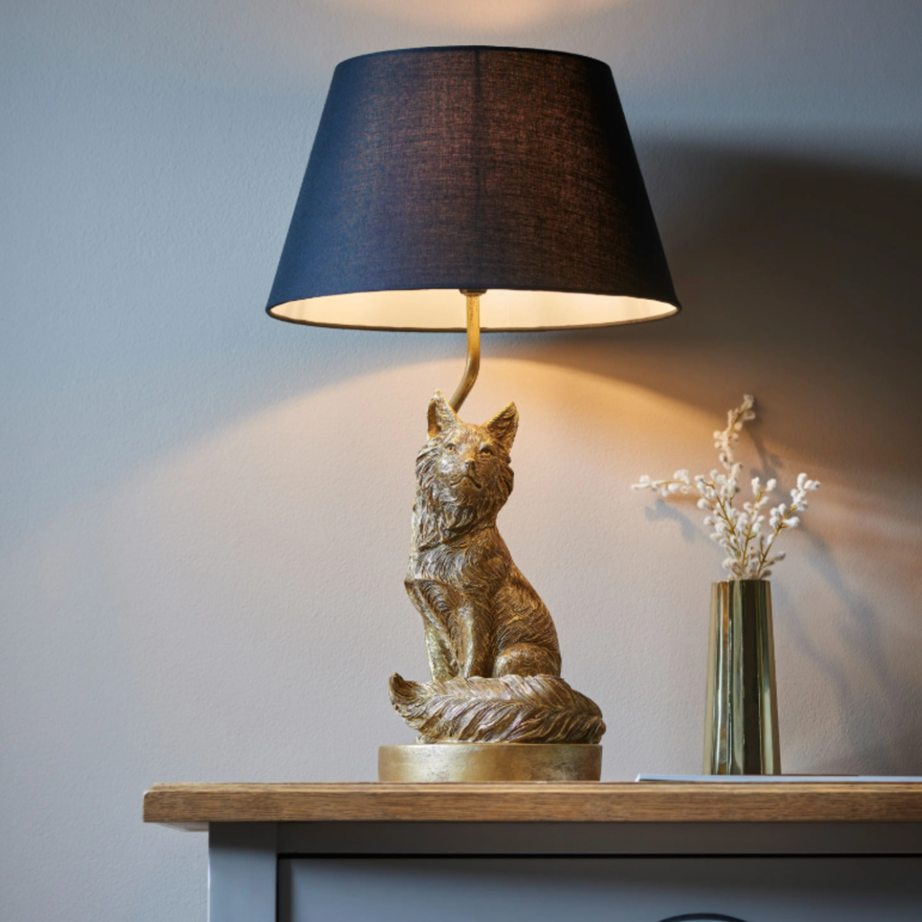 Gallery Direct Fox Table Lamp - Gold