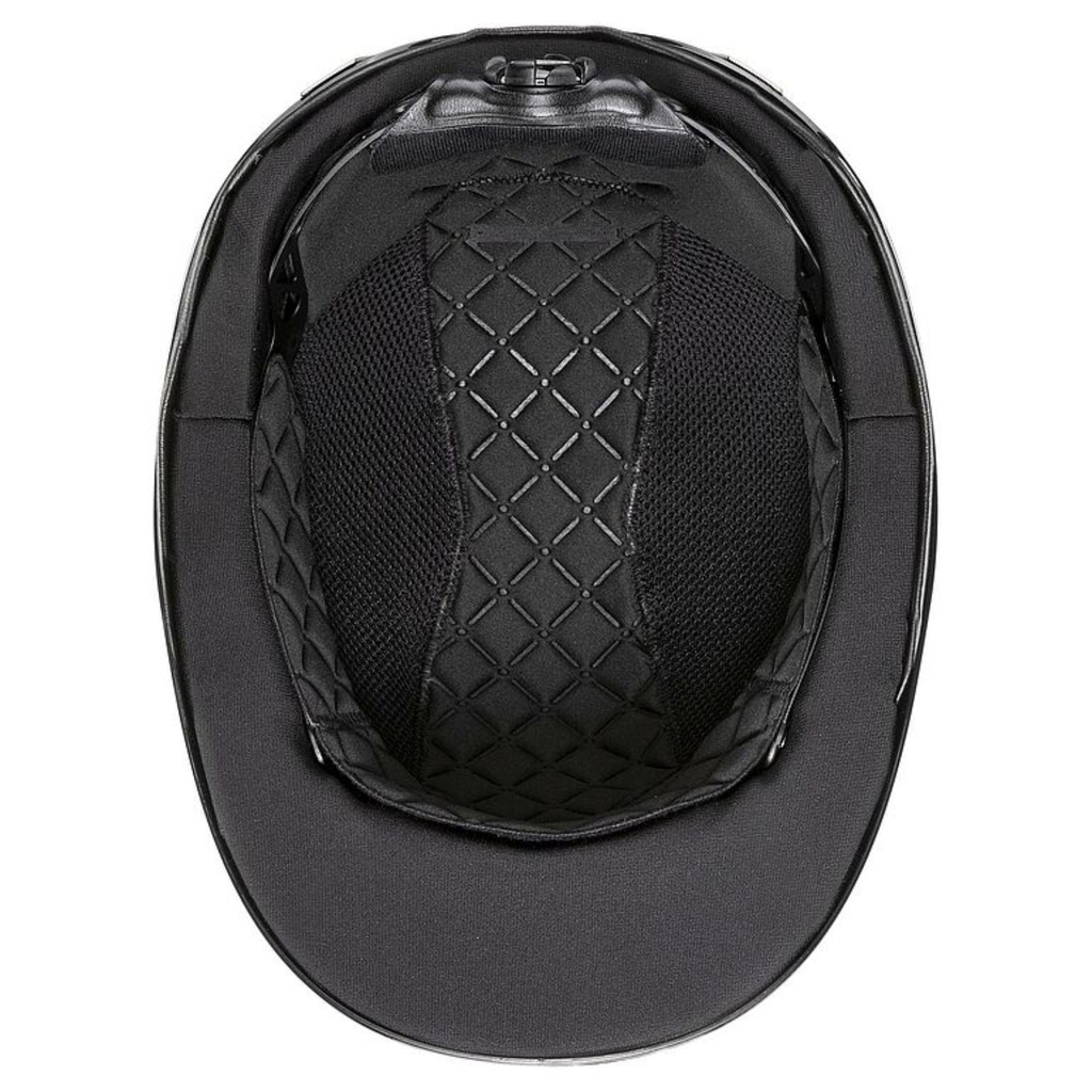 Uvex Exxeed Shiny Chrome Riding Helmet - Black