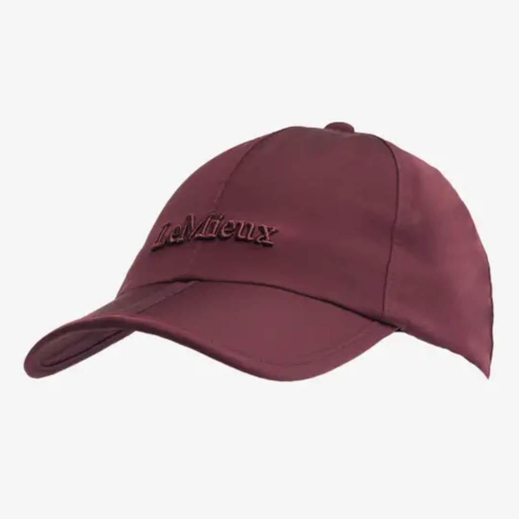 LeMieux x Sealskinz Waterproof Foldable Peak Cap - Burgundy