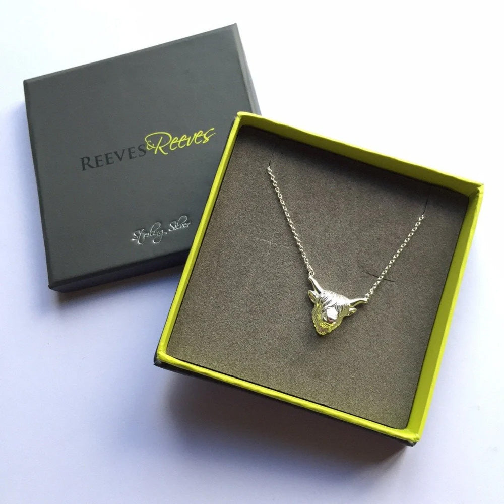 Reeves and Reeves Highland Cow Necklace