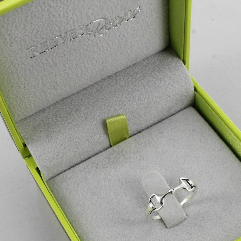 Reeves and Reeves Snaffle Ring with Stitch Detail