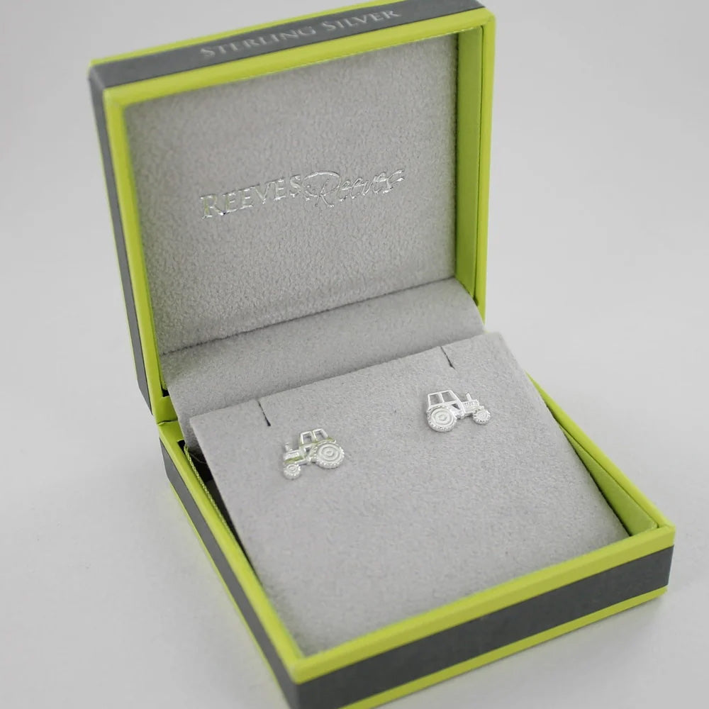 Reeves and Reeves Sterling Silver Tractor Stud Earrings
