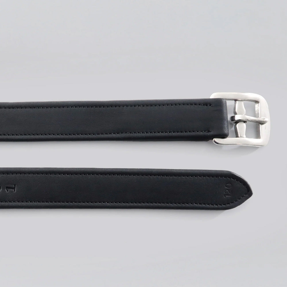 Premier Equine German Aniline Stirrup Leathers - Black