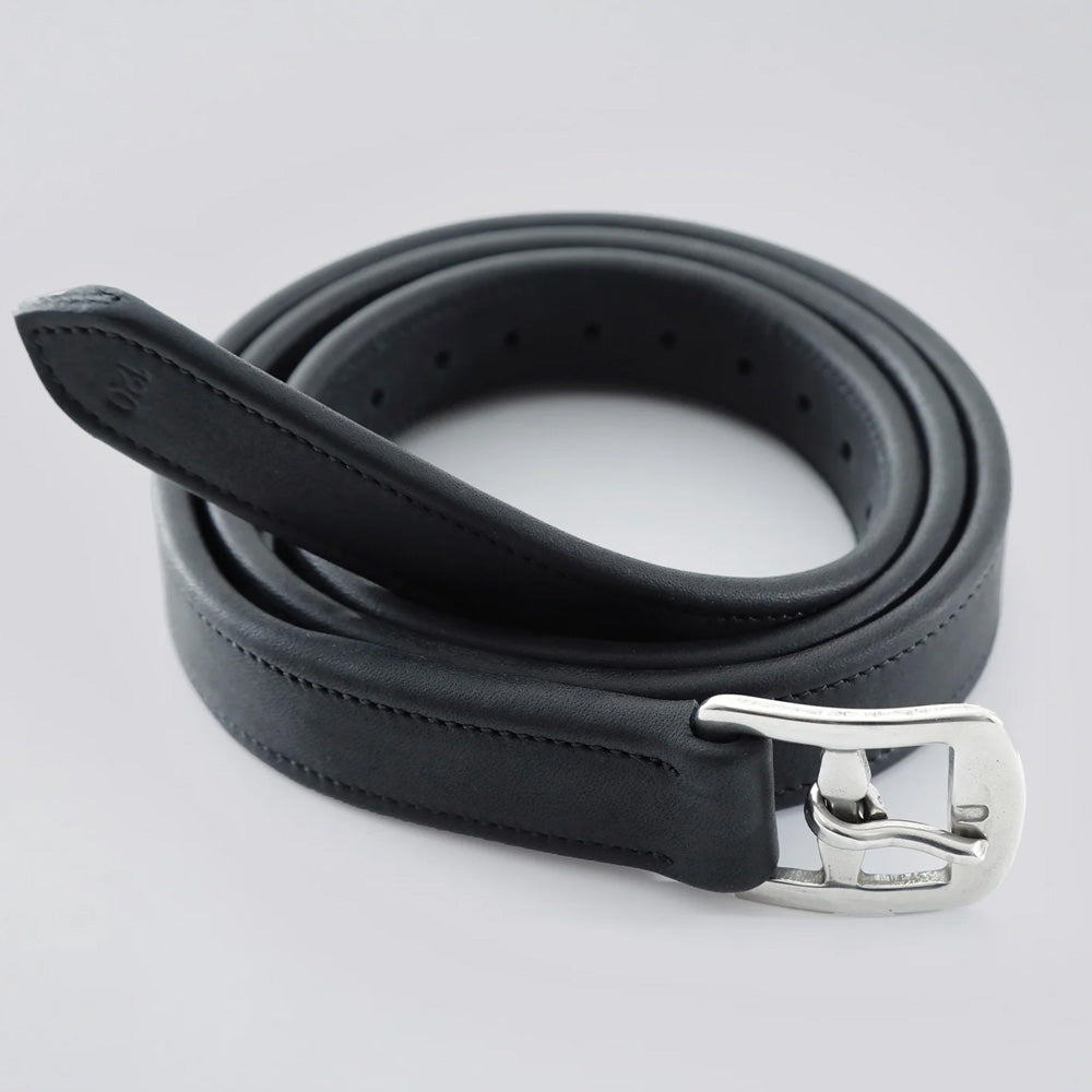 Premier Equine German Aniline Stirrup Leathers - Black