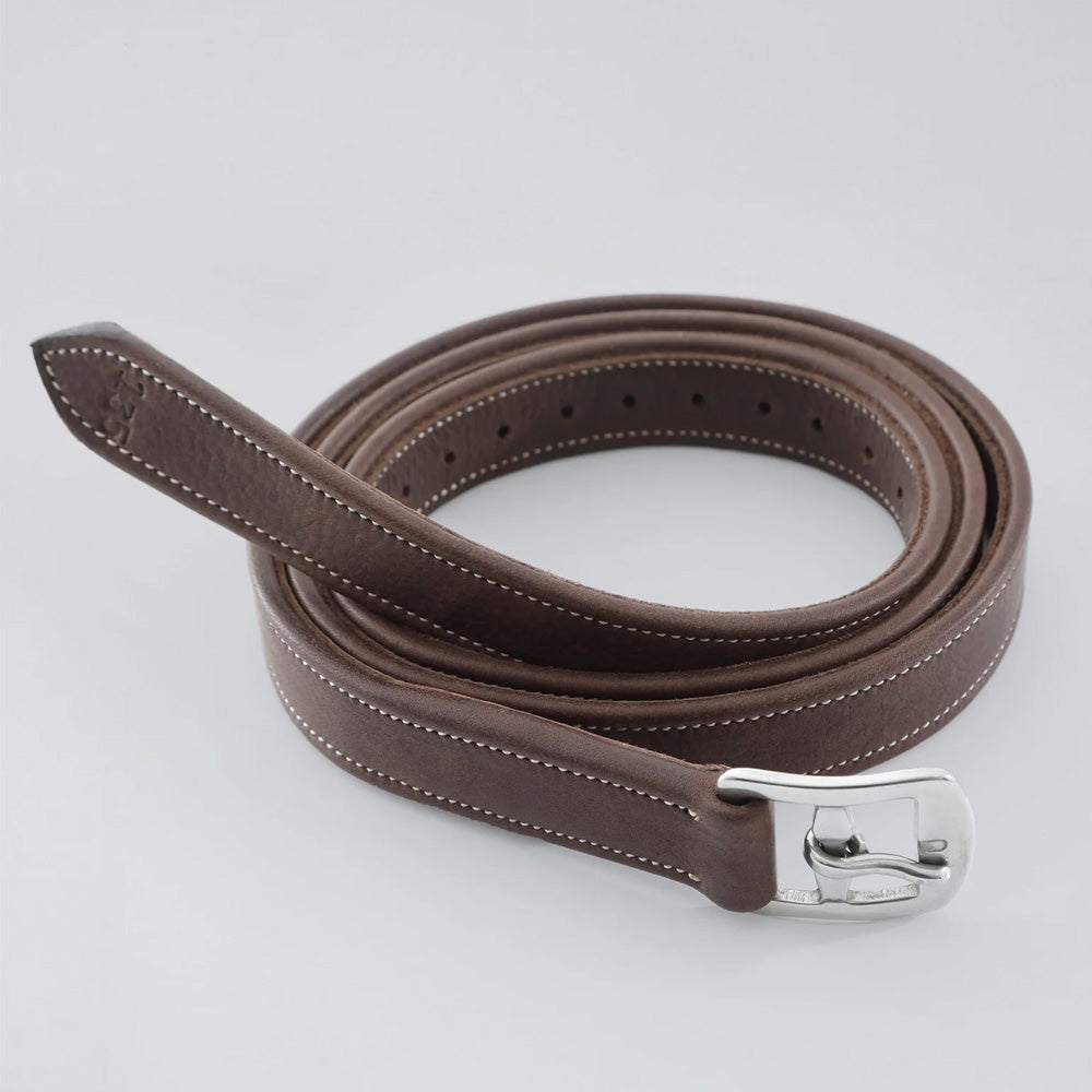 Premier Equine German Aniline Stirrup Leathers - Brown