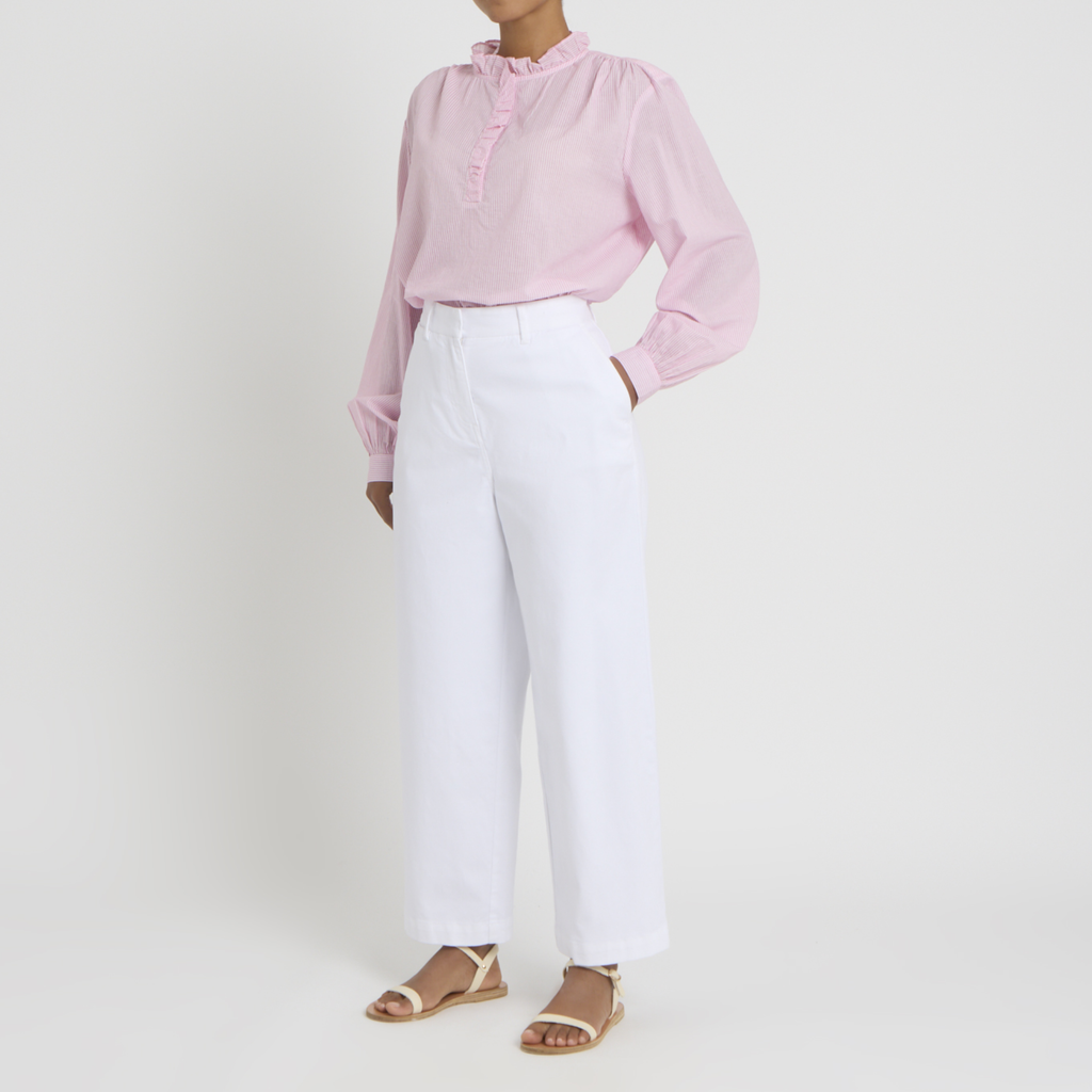Joules Ladies Wide Leg Chinos - Cream