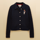 Joules Ladies Collared Cardigan Navy