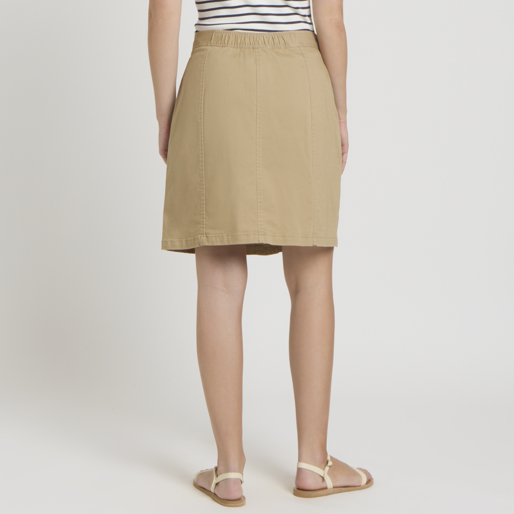 Joules Ladies Chino Skirt - Tan Brown