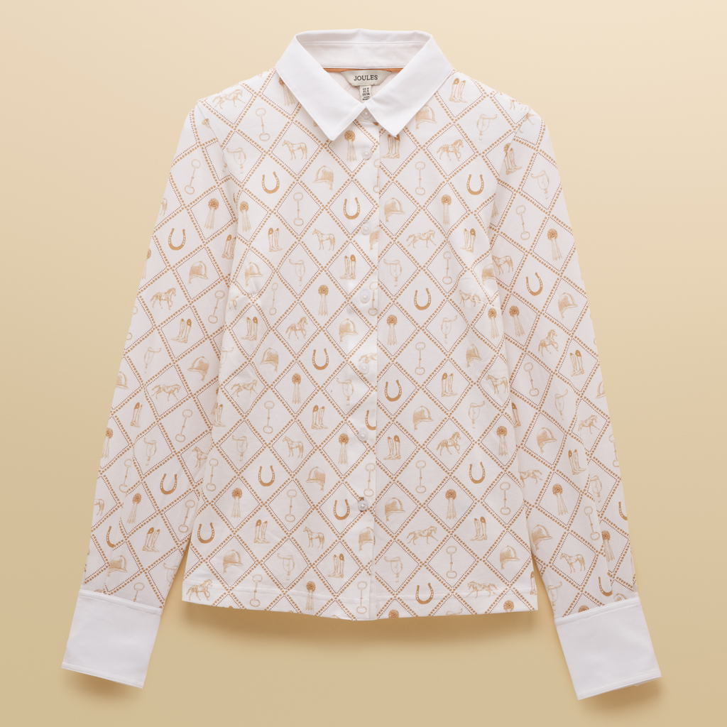 Joules Ladies Charlotte T-Shirt - Horse Icons