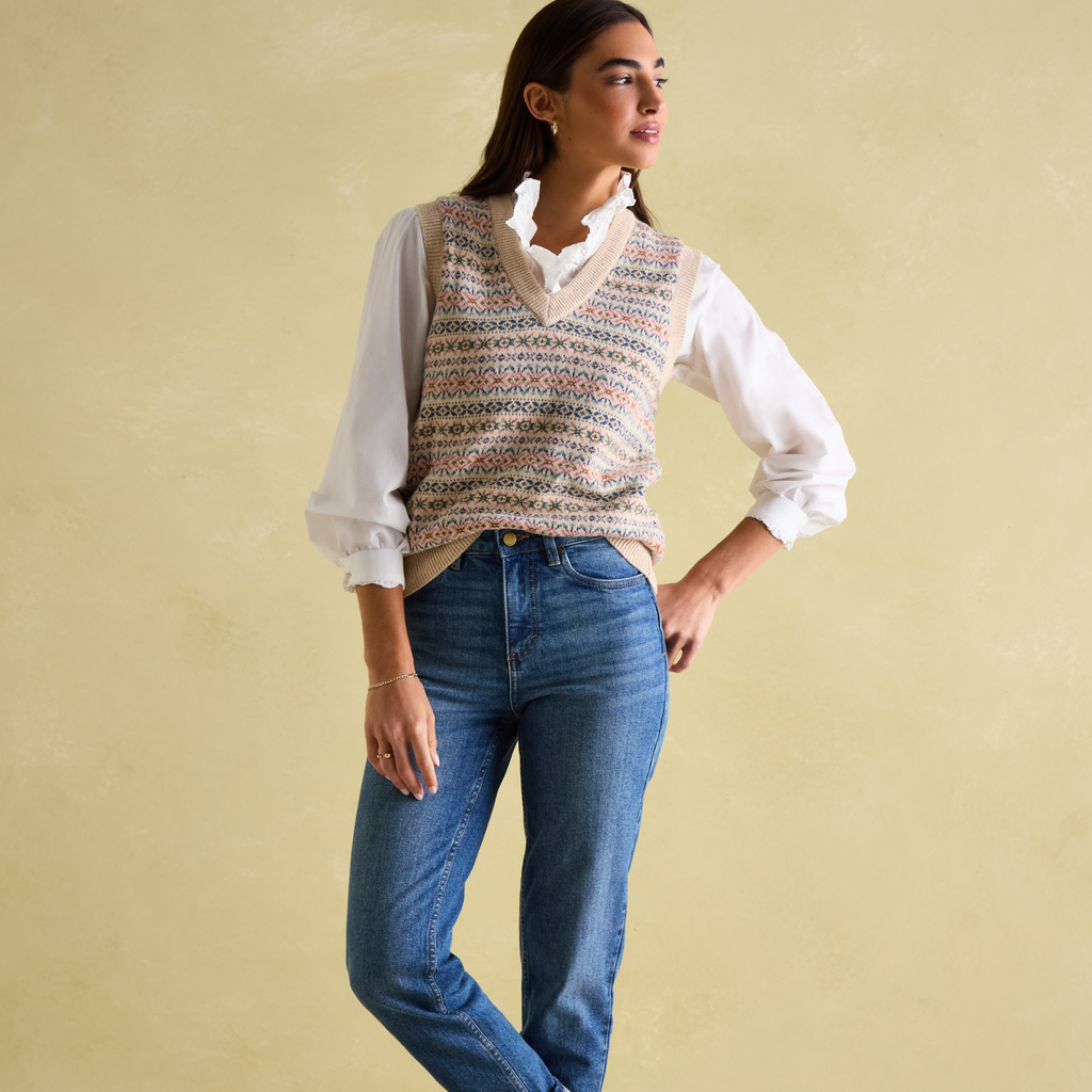 Joules Ladies Melanie Blouse - White