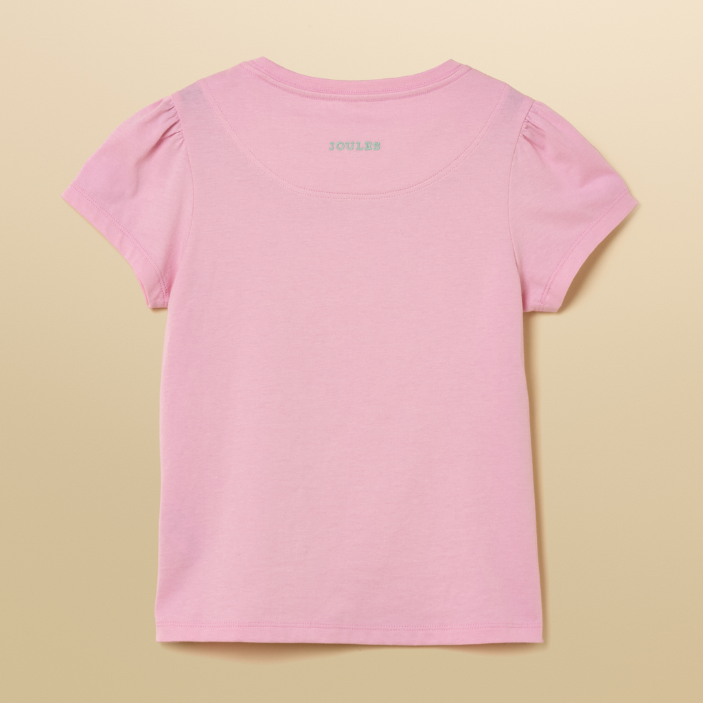 Joules Kids Lets Go Tee - Light Pink