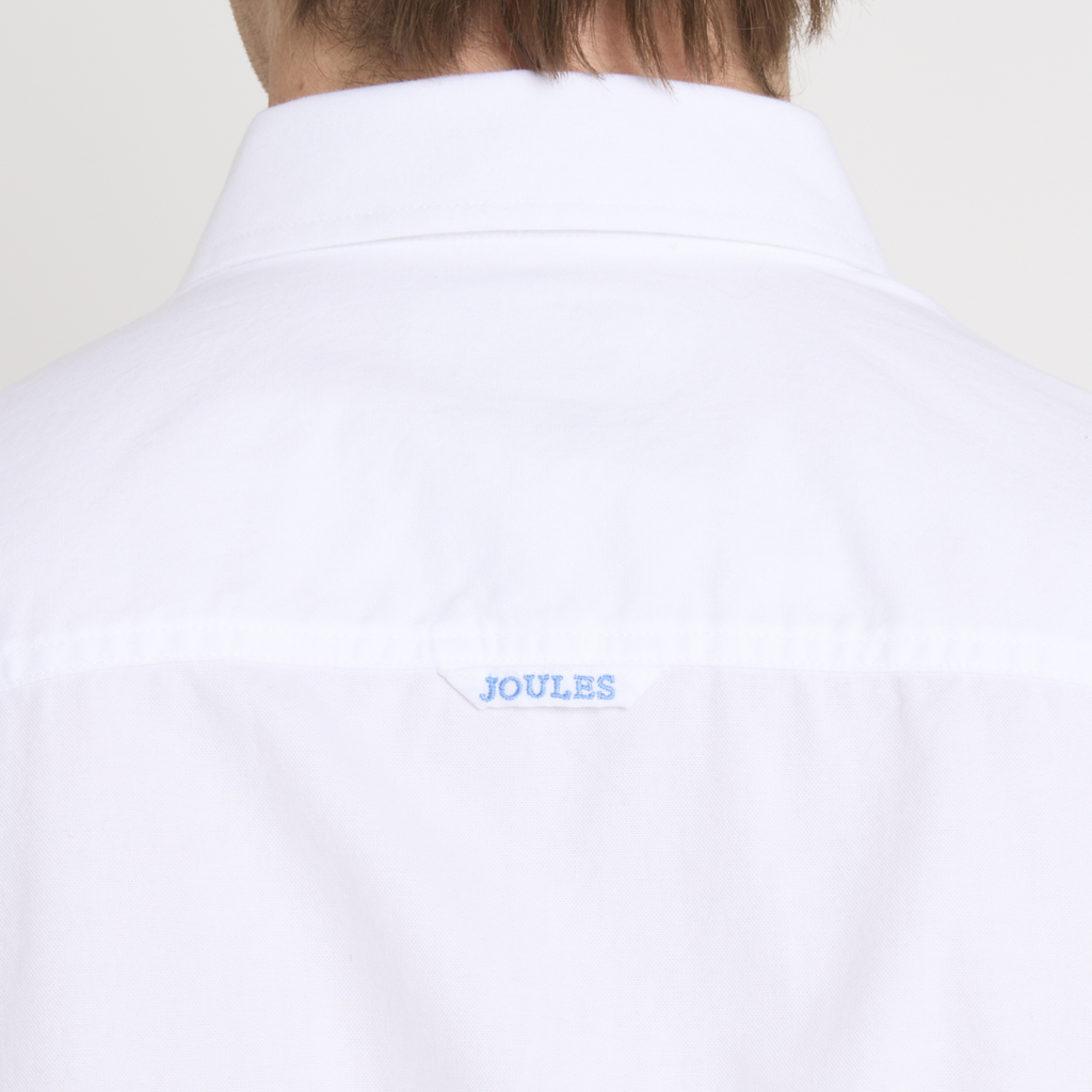 Joules Mens Oxford Short Sleeved Shirt White