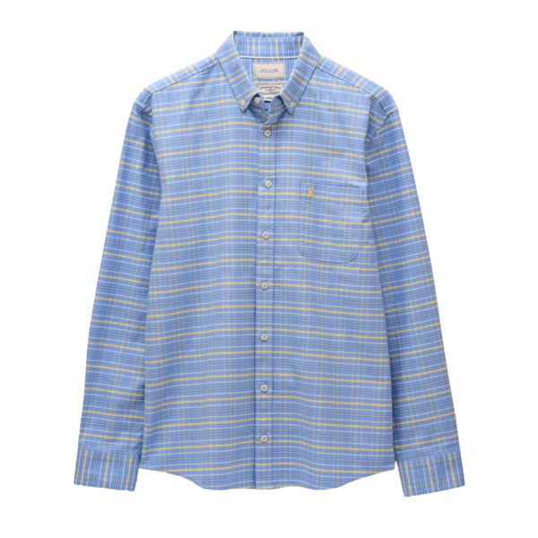 Joules Mens Oxford Classic Fit Shirt Blue Check