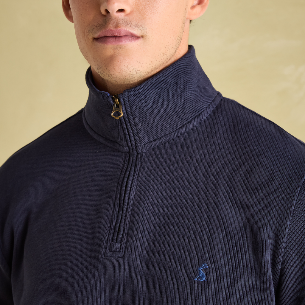 Joules Mens Alistair 1/4 Zip Navy