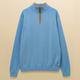 Joules Mens Hillside 1/4 Zip Light Blue